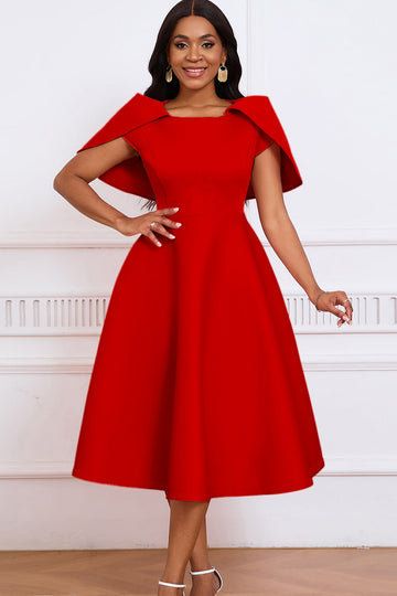 Mote Elegant Societsbankett Fest Stor Spydkjole Poncho Kjole